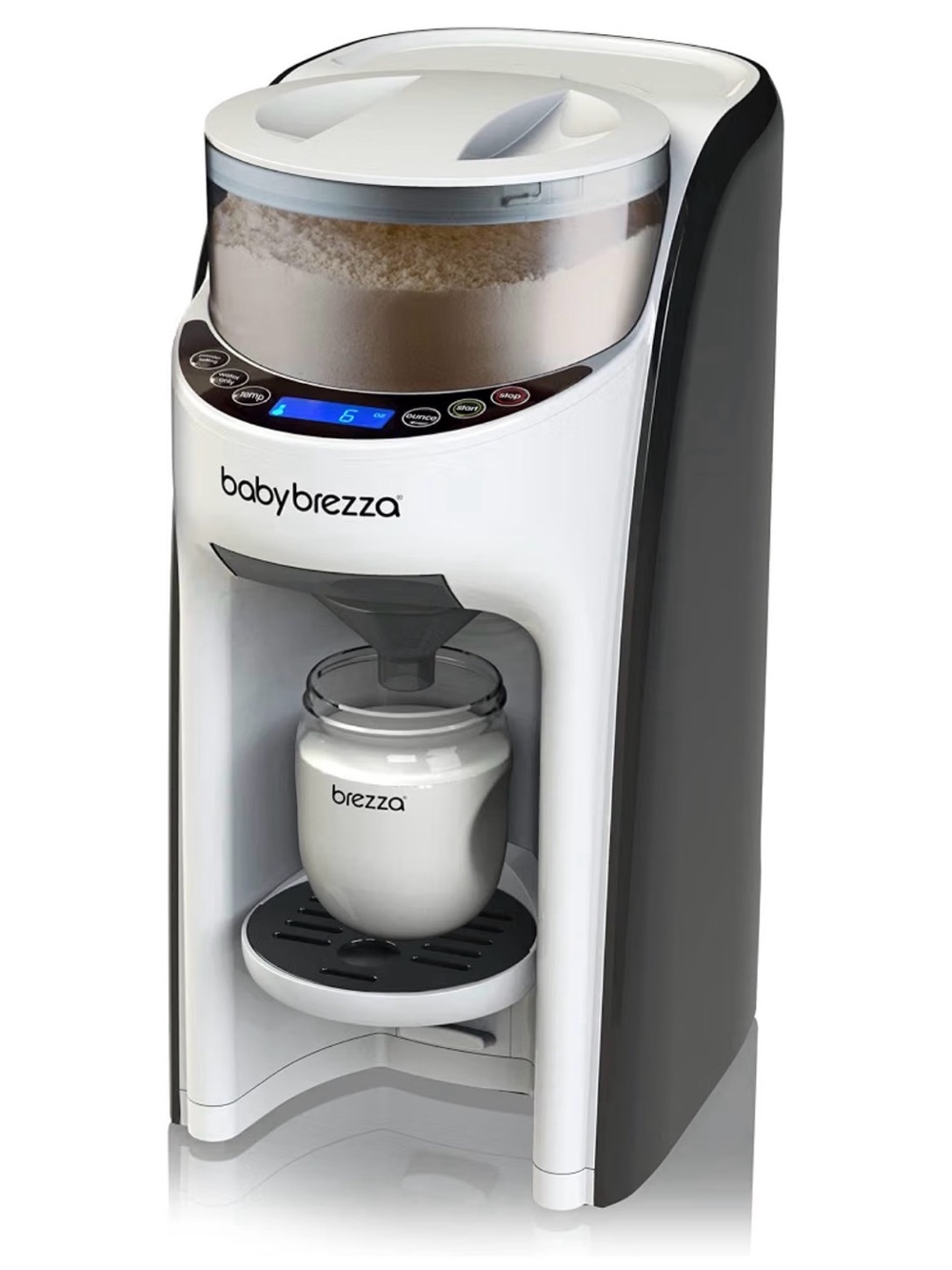 Baby Brezza Formula Dispenser in White and Gray